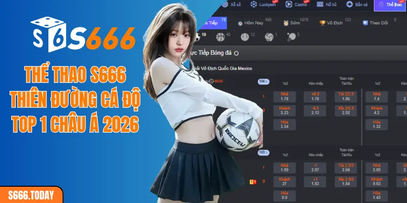 Thể thao S666 - Thiên đường cá độ TOP 1 châu Á 2026